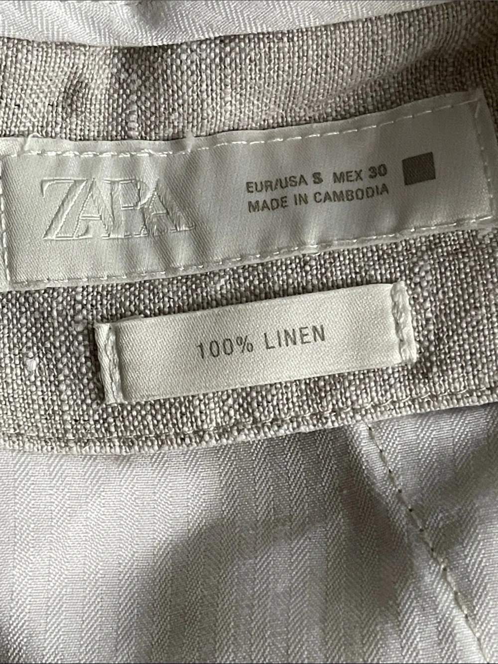 Zara thicker linen